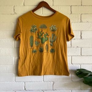 Mustard Yellow Cactus T-shirt